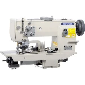 Máy may cấp liệu hỗn hợp TCF-767-AE với hệ thống đóng sách và cắt cạnh